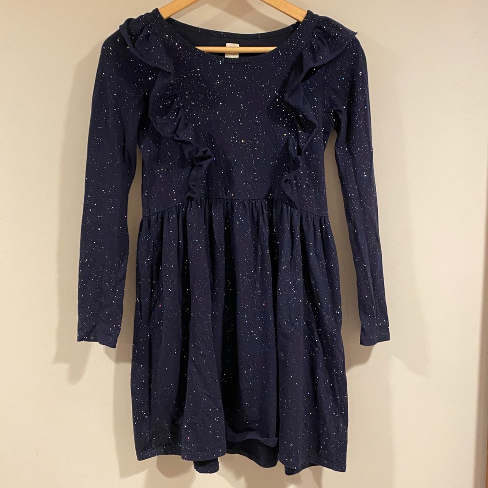 Silver Glitter Navy Gap Dress Size Large 10